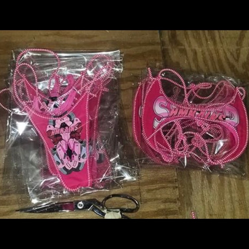 Hmn Alns Hot Pink Two Piece Bathing Suit